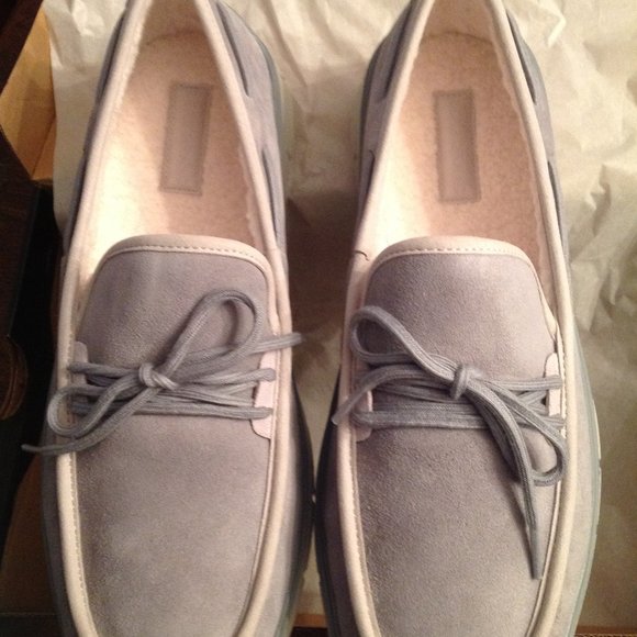 Cole Haan Men's Generation ZeroGrand Gray Suede Rec Slippers - 11.5M -New in Box - Picture 1 of 11